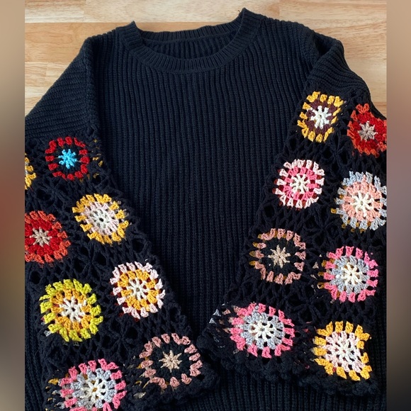 Flower Knit Sweater - Picture 1 of 2